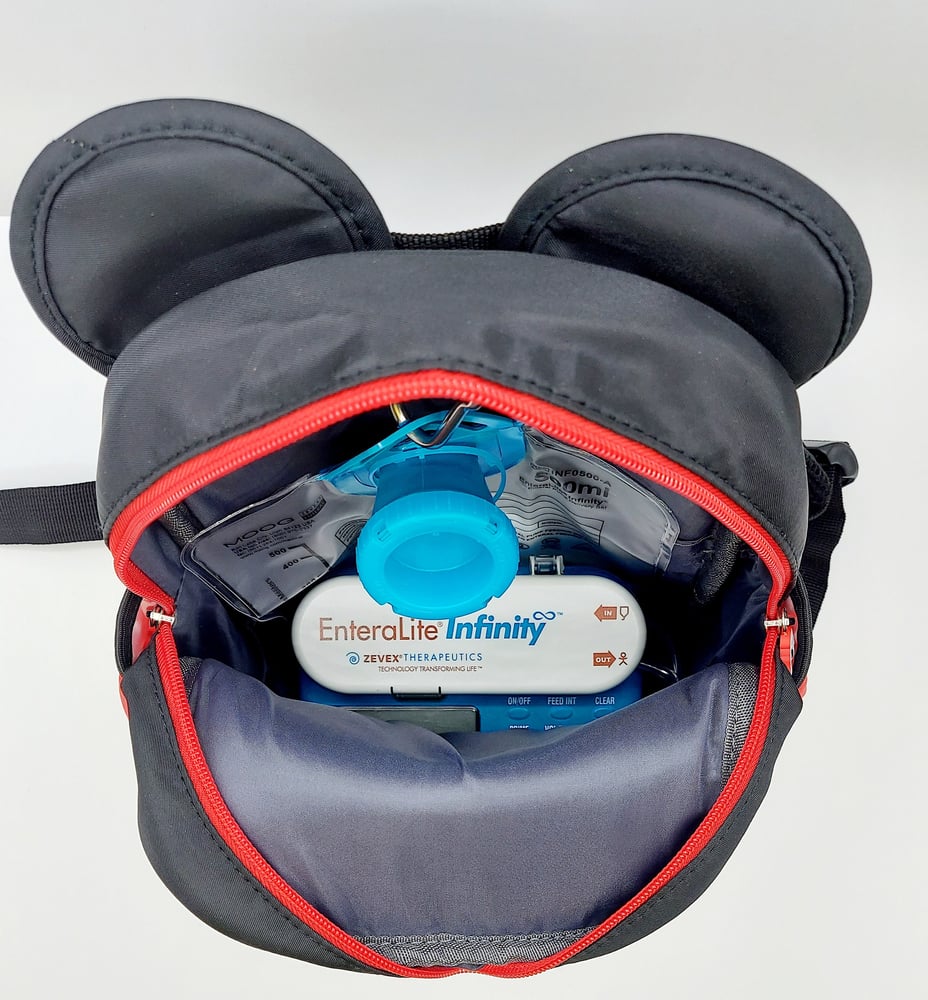 Image of Best Seller G-Tube Modified Feeding Backpack | Feeding Tube Backpack | Kangaroo Joey and EnteraLi...
