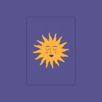 Image 2 of Lot cartes postales A6 - Soleil, Lune violette, Oiseau et Minuscule