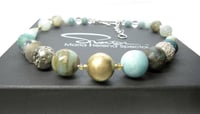 Image 1 of ONE OFF Andean Opal with Golden Centrepiece Necklace