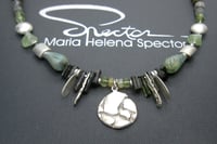 Image 1 of NEW - ONE OFF Green Tourmaline  with Inca Wall Pendant
