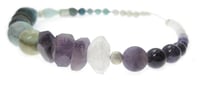 Image 2 of  NEW - Peruvian Amazonite, Andean Opal and Amethyst necklace