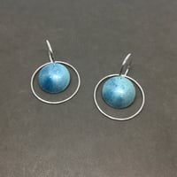 Image 1 of Super Blue Moon Hoop Earrings