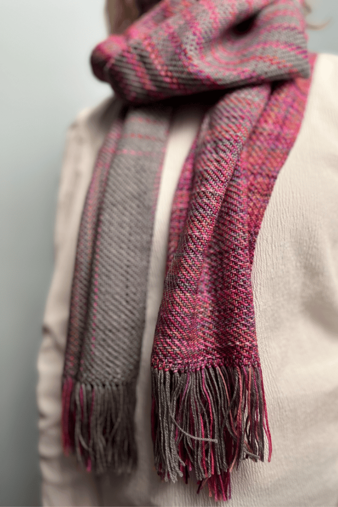 Image of Pink Skies & Slate Graduated Scarf