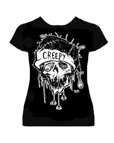 Image of preorder CREEPY CHRISTMAS - womans fitted shirt -ships DEC 13TH