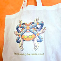 Image 2 of Biblically Accurate Garf Tote Bag