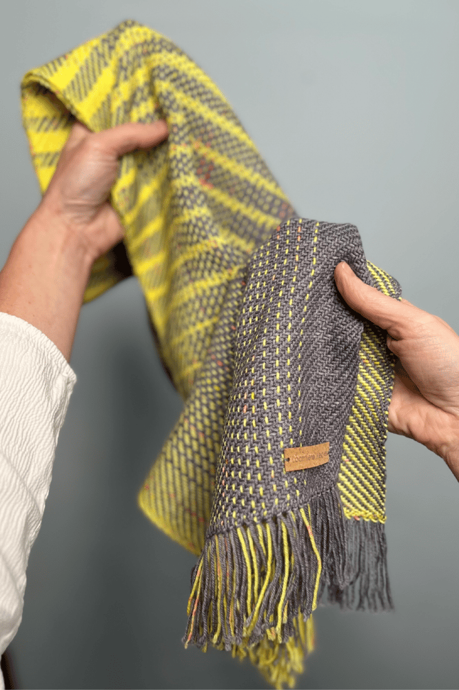 Image of Limoncello & Grey Graduated Scarf