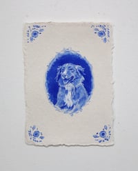 Image 2 of COMMISSIONED Delft Style Pet Portrait 