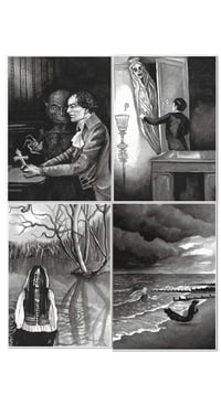 Image 2 of M.R. James Ghost Stories for Christmas card 4 pack 