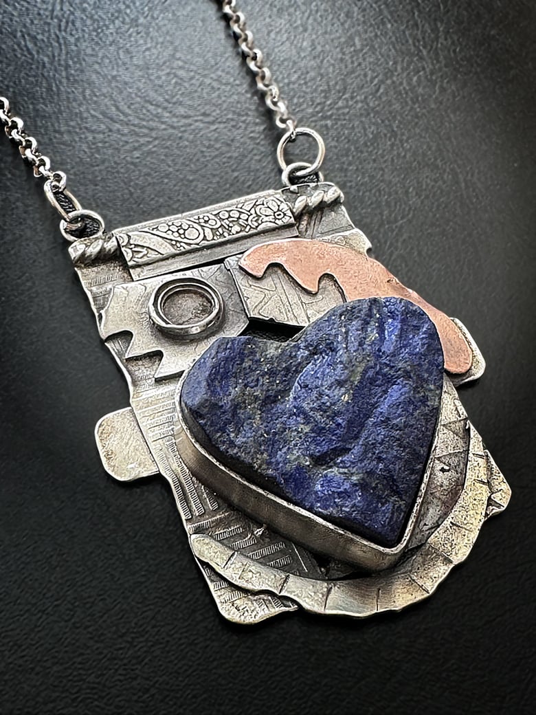 Image of Lapis Heart Pendant