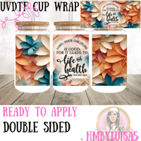 Image 1 of Bible Verse Double sided UVDTF cup wrap 