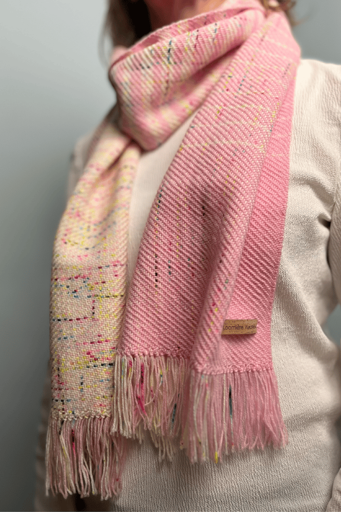 Image of Sherbet Pink & Sprinkles Graduated Scarf