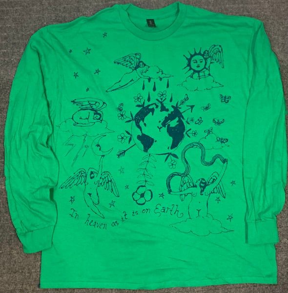 Image of "In Heaven as it is on Earth" long sleeve X-LARGE