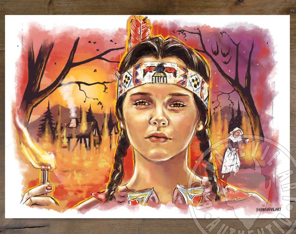 Image of FREE Thanksgiving Wednesday Addams Art Prints!