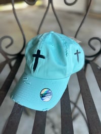 Image 1 of Hat with 2 crosses