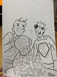 Image 1 of ARCHIE HALLOWEEN COVER! ORIGINAL ART!