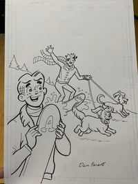 Image 1 of ORIGINAL COVER ART. featuring ARCHIE, JUGHEAD, HOT DOG and VEGAS!