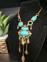 Image 5 of Turquoise Statement Necklace 