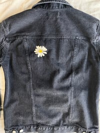 Image 5 of Hand Embroidered Denim Jacket - Daisies