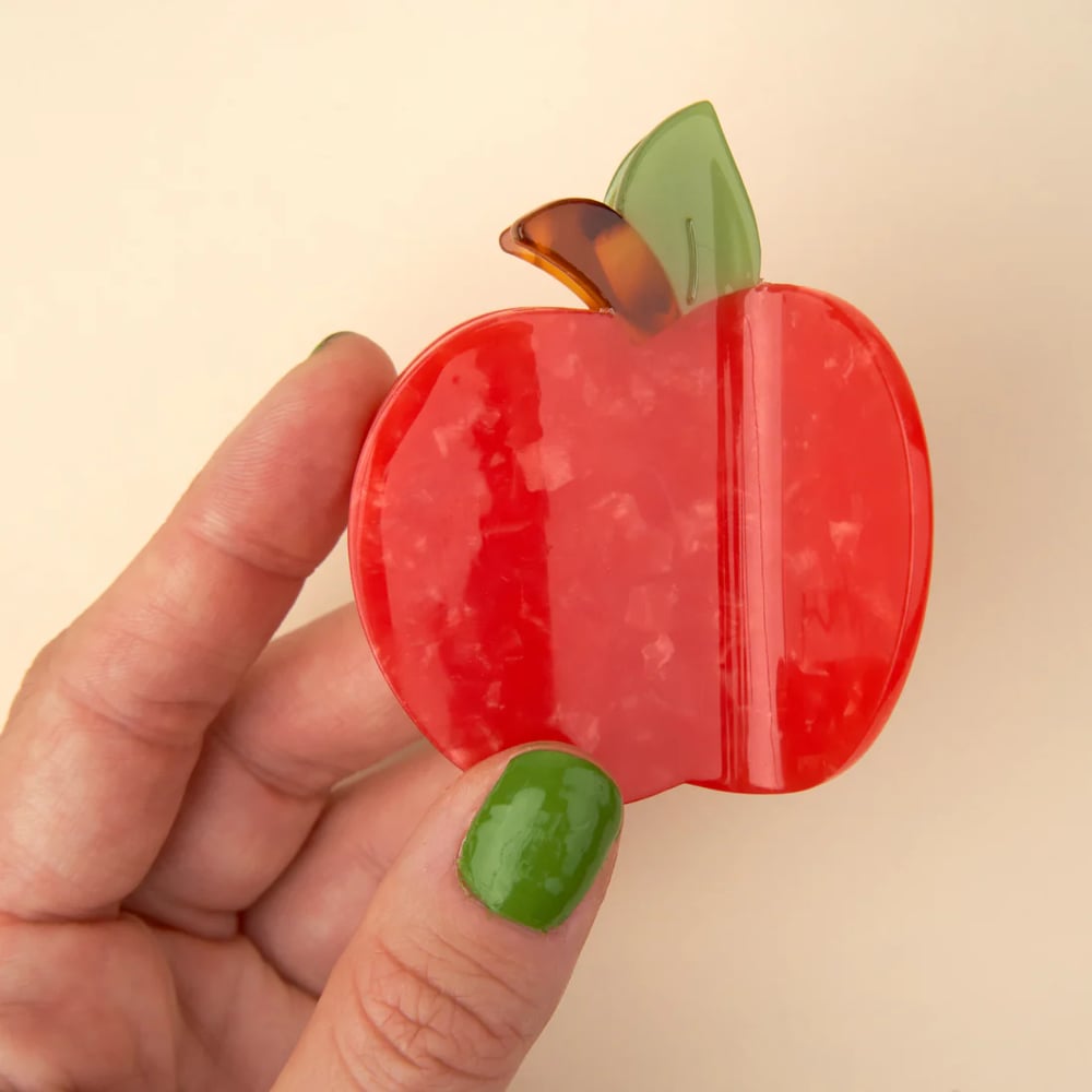 Image of Pinza para el pelo Manzana