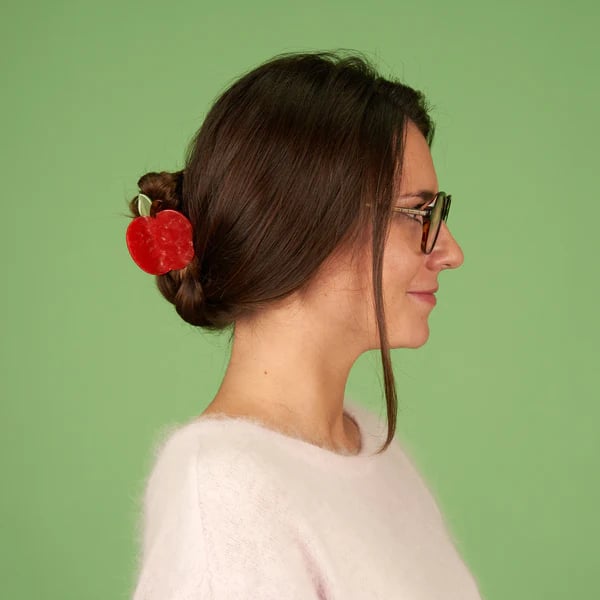 Image of Pinza para el pelo Manzana