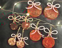 Image 1 of christmas bauble earrings