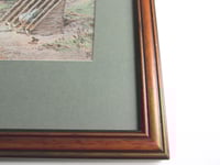 Image 7 of Antique Myles Birket Foster (b 1825) Engraving Print of Mother & Daughter Feeding Chicks, Framed
