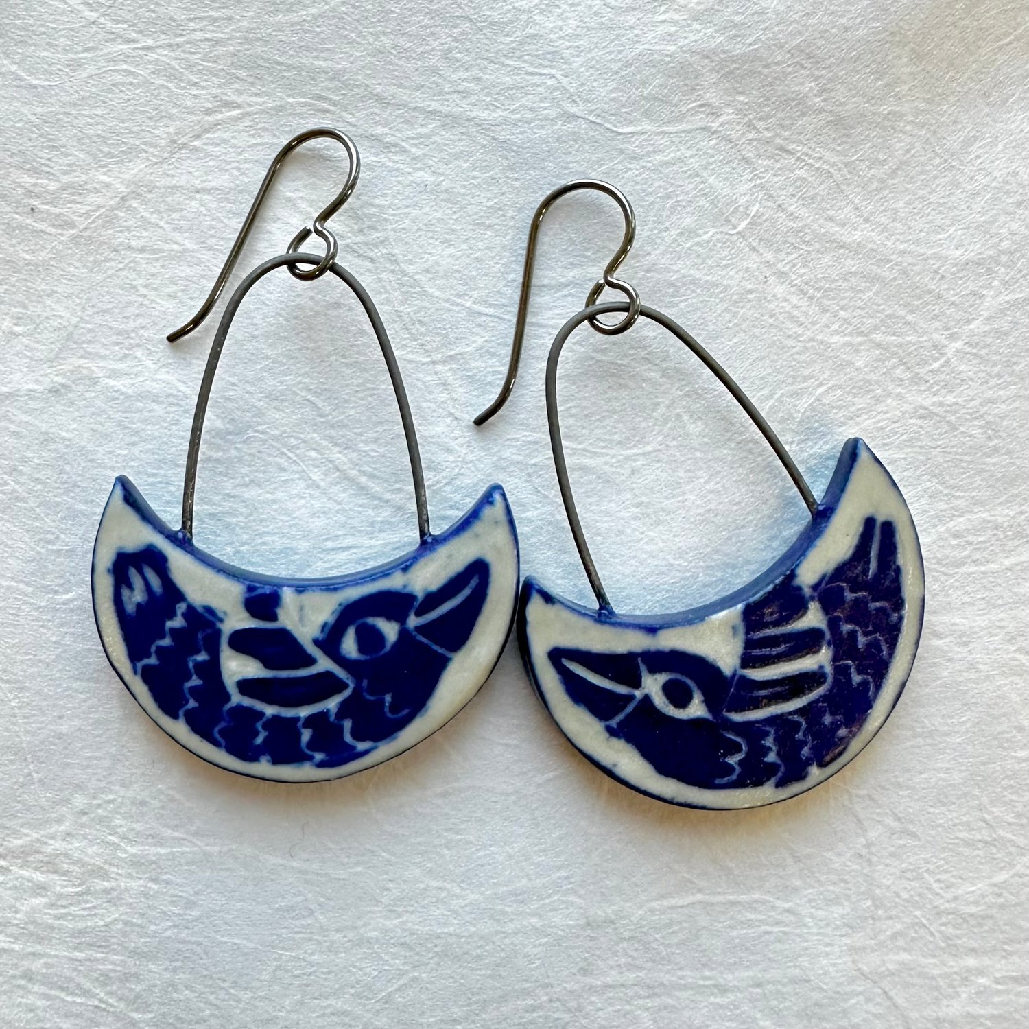 Image of Blue Birds Earrings