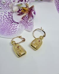 Image 1 of The "Adaptability" Thai amulet earrings 