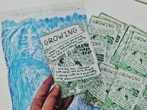 Growing - An 8pp Riso Poster Zine