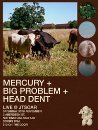MERCURY + BIG PROBLEM + HEAD DENT @ JTSOAR – 30/11/24