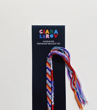 Image 1 of Handmade Friendship Bracelet Set - Purple Snack