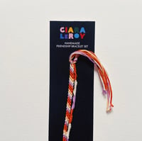 Image 1 of Handmade Friendship Bracelet Set - Orange Soda