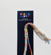 Image 1 of Handmade Friendship Bracelet Set - Rainbow Sherbet