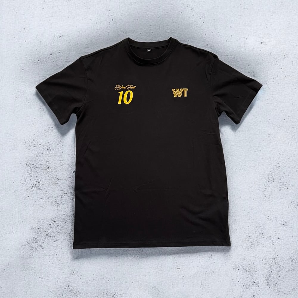 Image of BLACK - GOLDEN 10 TEE