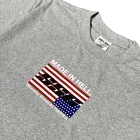 Image 2 of MADE IN HELL TEE (HEATHER GREY) *PRE-ORDER