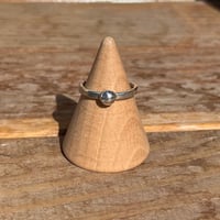 Image 1 of Simple Silver Drop Ring #2