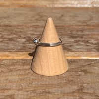 Image 2 of Simple Silver Drop Ring #2