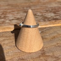 Image 2 of Simple Silver Drop Ring #1