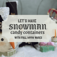 Image 1 of Let's Make Snowman Candy Containers kit