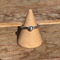 Image 1 of Simple Silver Drop Ring #3