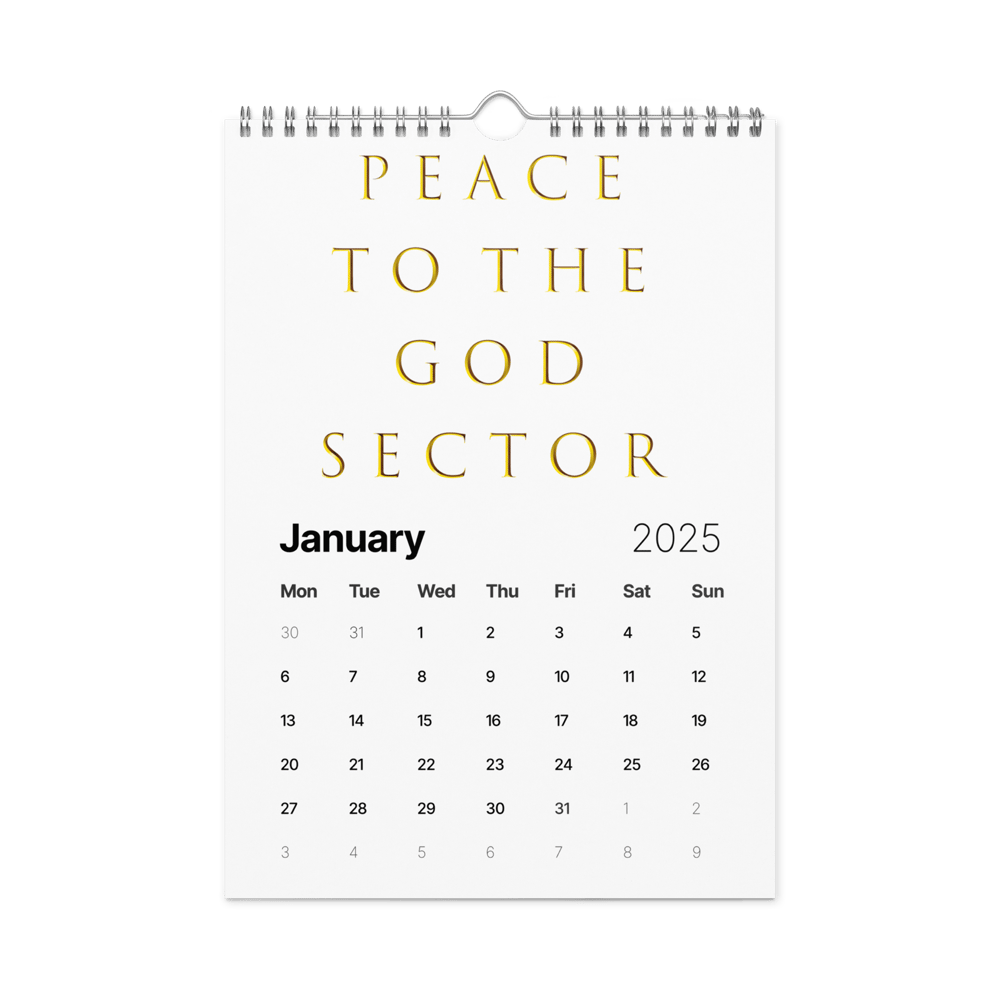 God Sector | 2025 Wall Calendar 