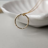 Image 2 of 14k Gold filled open circle necklace - Classic