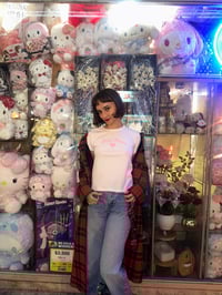 Image 1 of 🩷New Best Sister Baby Tee 🩷White & Pink Sparkle