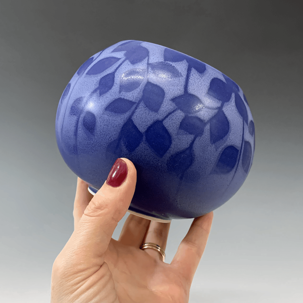 Image of Blue Vines Small Jar 