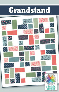 Image 1 of Grandstand quilt pattern - PAPER pattern