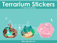 Terrarium CLEAR Stickers