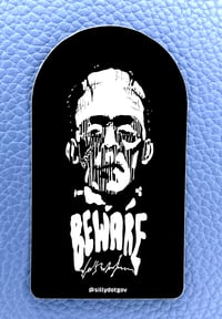Frankenstein BEWARE Sticker