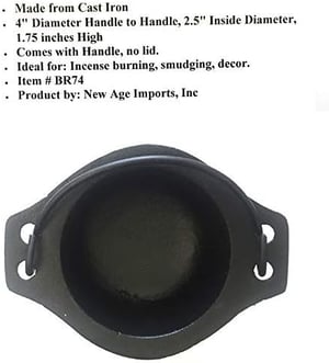 Cast Iron Cauldron w/Handle