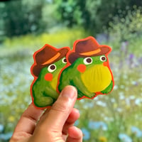 Cowboy Froggo Vinyl Sticker