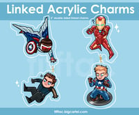 Linked Acrylic Charms